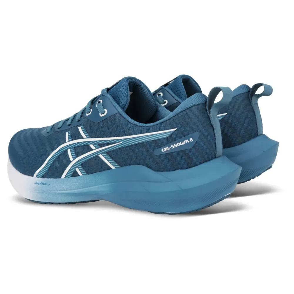 Tênis Asics Gel-Shogun 8 masculino azul em destaque